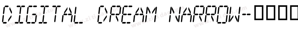Digital dream Narrow字体转换